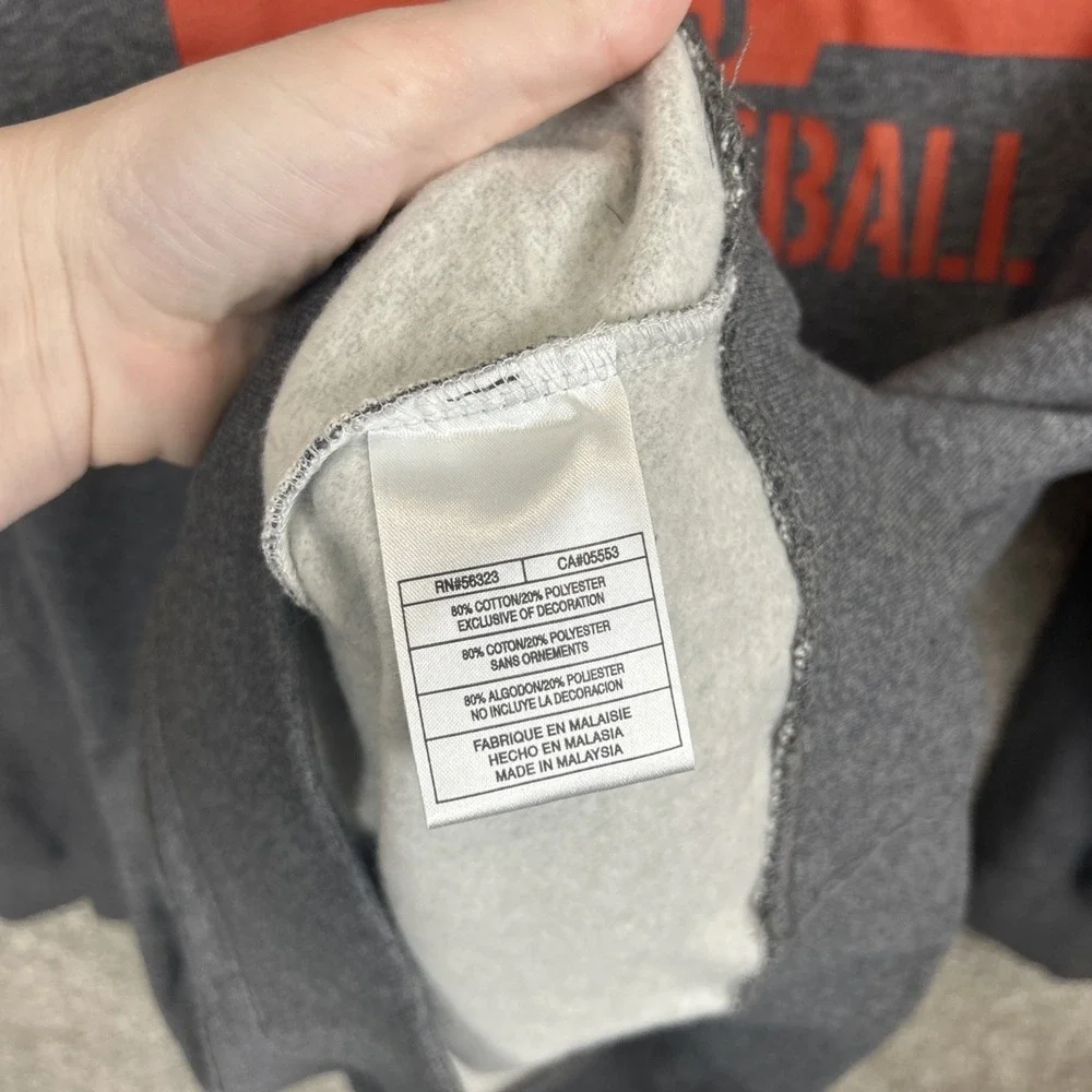 Vintage Nike Basketball Hoodie Youth XL 18-20 Gray 23 Pullover Sweatshirt NEW